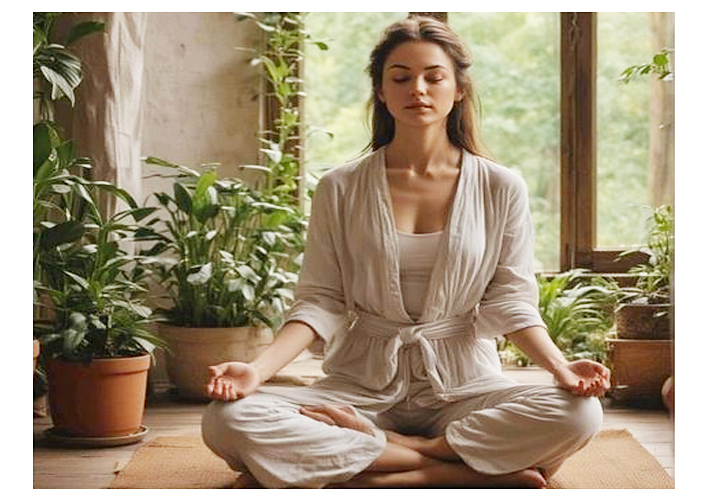 Victoria Baras_ mujer meditando
